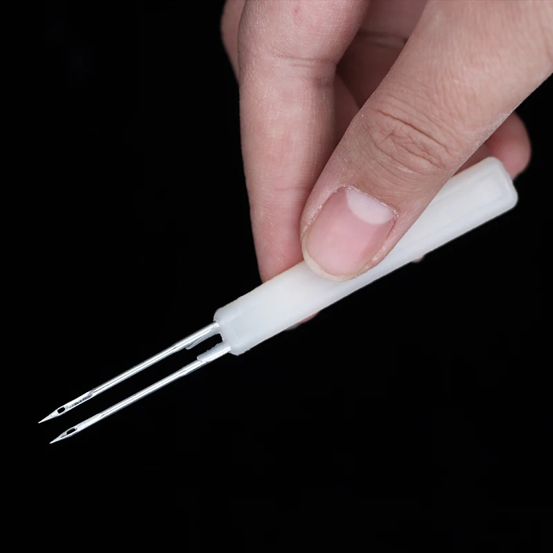 Agujas de acné para aves de corral, aguja doble de vacuna para pollos y patos, equipos de cría de aves de corral, 10 Uds. - imagen 2