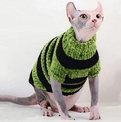 Suéter de punto para gato Sphynx – Jersey suave de invierno para gatos sin pelo