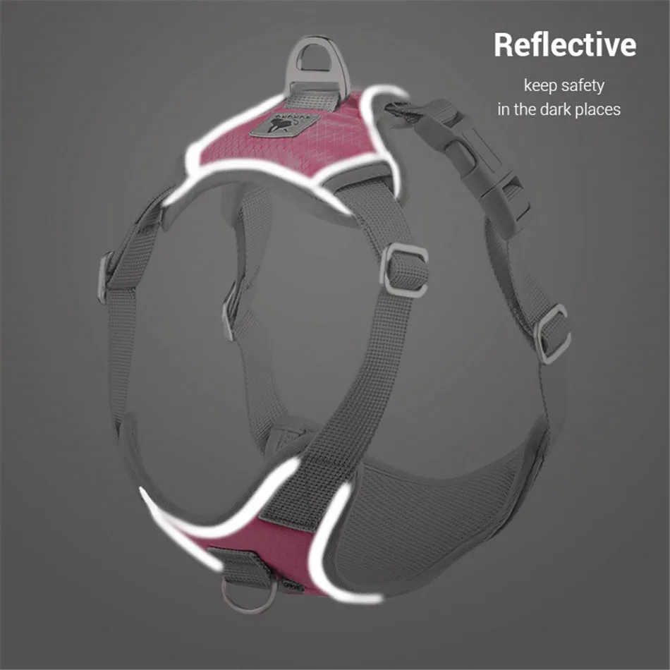 Arnés suave reflectante para perros pequeños y medianos, sin tirones, ajustable, para mascotas, Boston Terrier, Bulldog francés - imagen 3