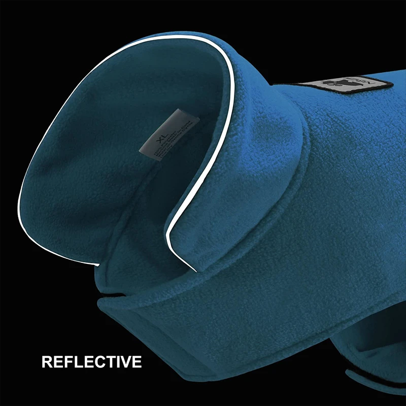 Benepaw-ropa de lana cálida a prueba de viento para mascotas, chaqueta reflectante con agujeros y correa para perros pequeños, medianos y grandes, Invierno - imagen 5