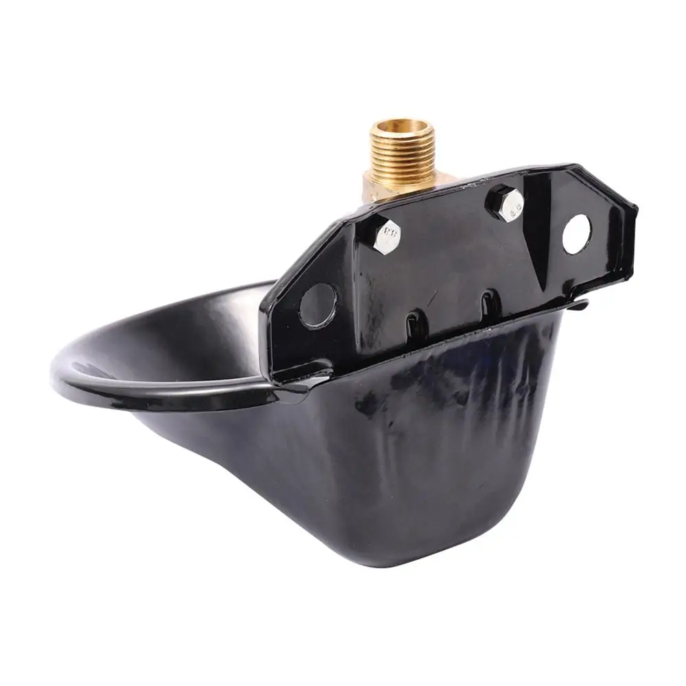 Tazón de agua automático para ovejas, bebedero de cabra y cordero de hierro fundido, con válvula de cobre, tubo de 20mm, equipo de alimentación para granja - imagen 4