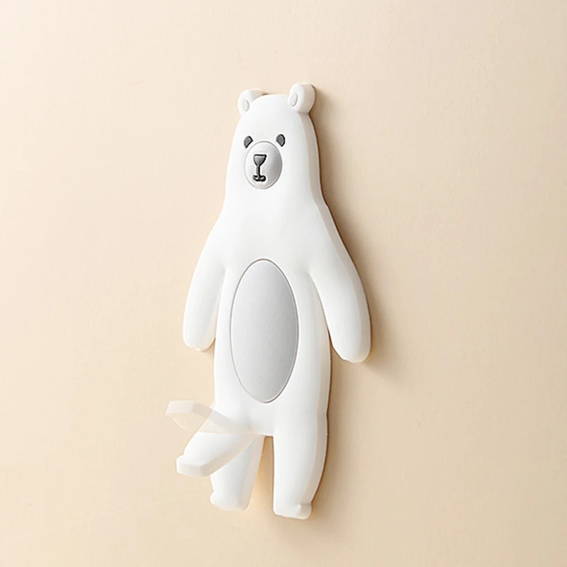 Ganchos de pared autoadhesivos para llaves, soporte extraíble de animales de dibujos animados, gancho decorativo para el hogar, cocina y baño - imagen 5