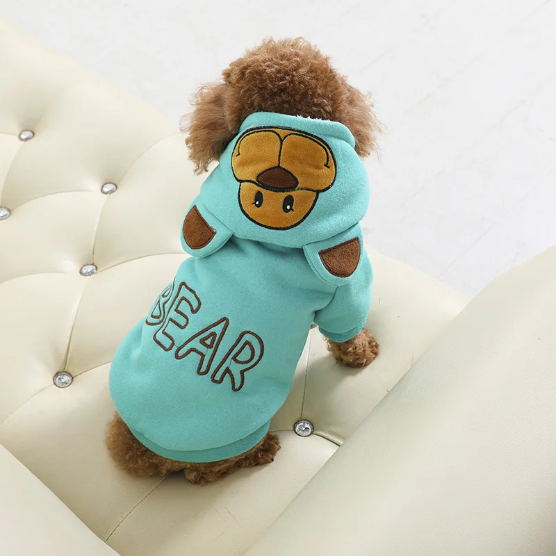 Ropa de invierno para mascotas, ropa de felpa acolchada para perros, suministros para mascotas, ropa de abrigo gruesa de algodón para perros Yorkie - imagen 2