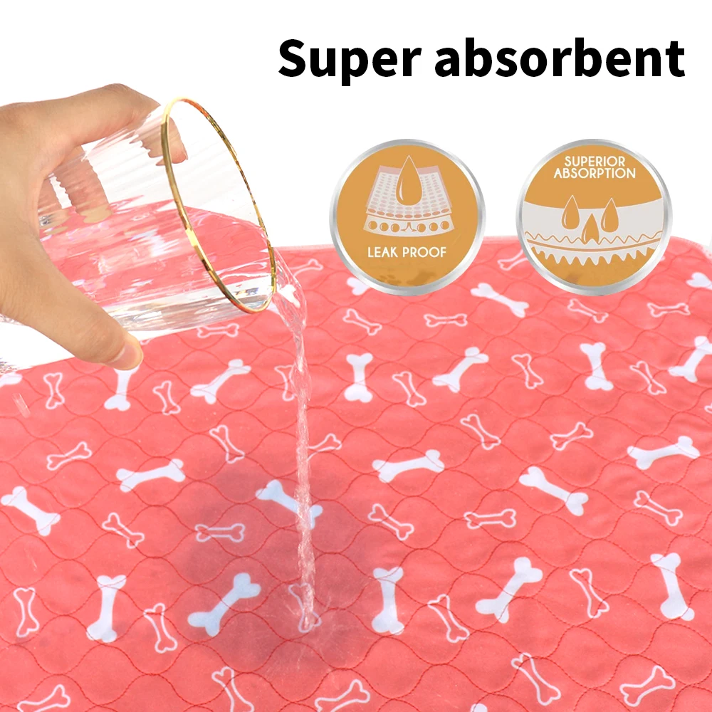 Almohadilla de orina para perros y mascotas, alfombrilla absorbente de orina, protege el medio ambiente, impermeable, reutilizable, almohadilla de entrenamiento, funda para asiento de coche - imagen 4