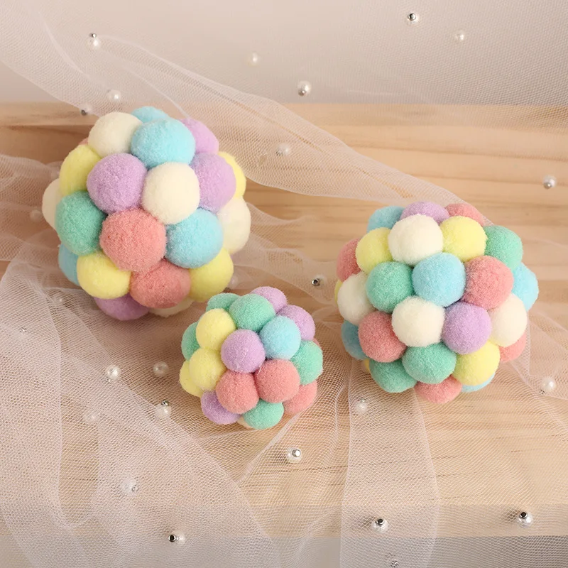 Pretty & Better-pelota hinchable hecha a mano para gato, juguete interactivo de felpa para masticar, conjunto interactivo para gato, suministros para mascotas - imagen 4