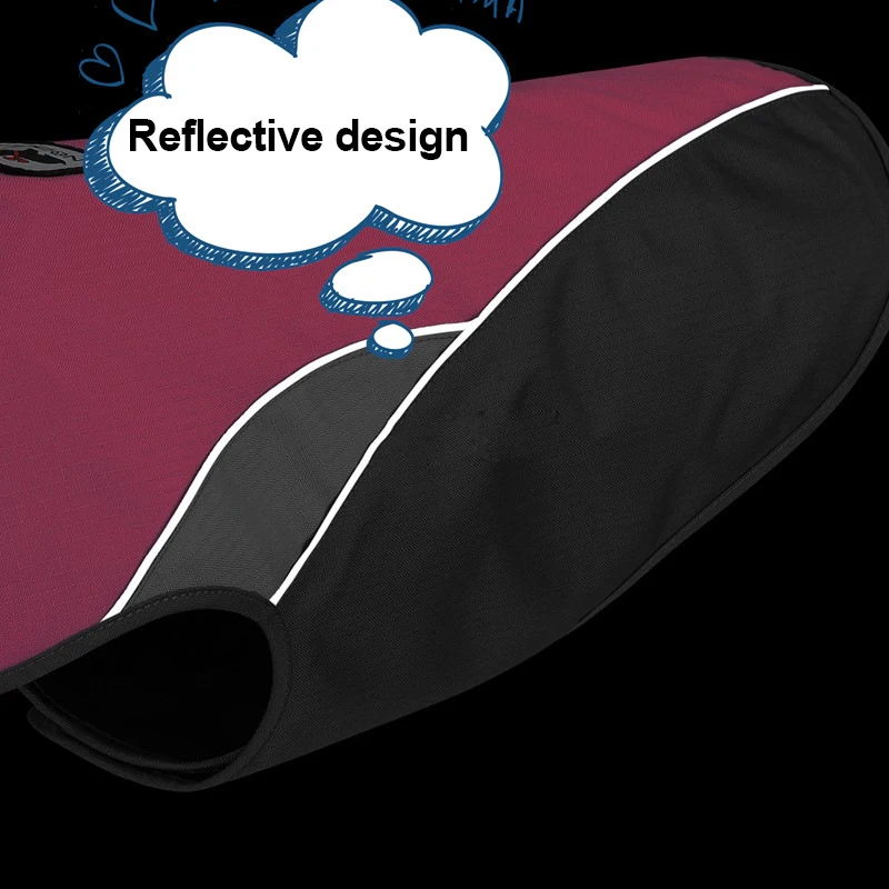 Ropa reflectante para perro, abrigo impermeable para perro, chaqueta para cachorro, chaleco cálido, ropa para perros grandes, XS-XXXL, envío directo - imagen 5