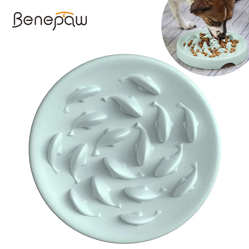 benepaw alimentador lento antideslizante mascotas material grado alimenticio divertido rompecabezas interactivo tazón perros alimentación saludable apto lavavajillas