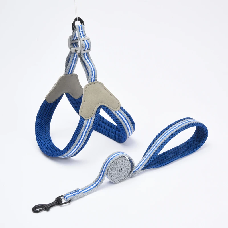 Arneses para gatos y Cachorros para caminar al aire libre, accesorios para Mascotas pequeñas, conjunto de arnés y correa de malla para Mascotas, suministros Sphynx Katten - imagen 5