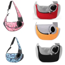 Bolso de transporte para gatos y perros con correa acolchada ajustable – Manos libres