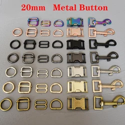 Hebilla ajustable 20mm anillo D para correas gato collar perro