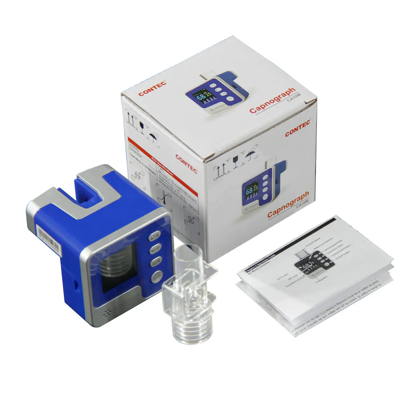 CONTEC CA10M-nueva prueba principal ETCO2 Capnograph End-tidal, tasa de respiración - imagen 4