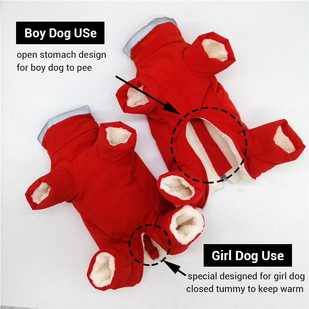 Mono invierno impermeable reflectante para perros pequeños y cachorros - imagen 3