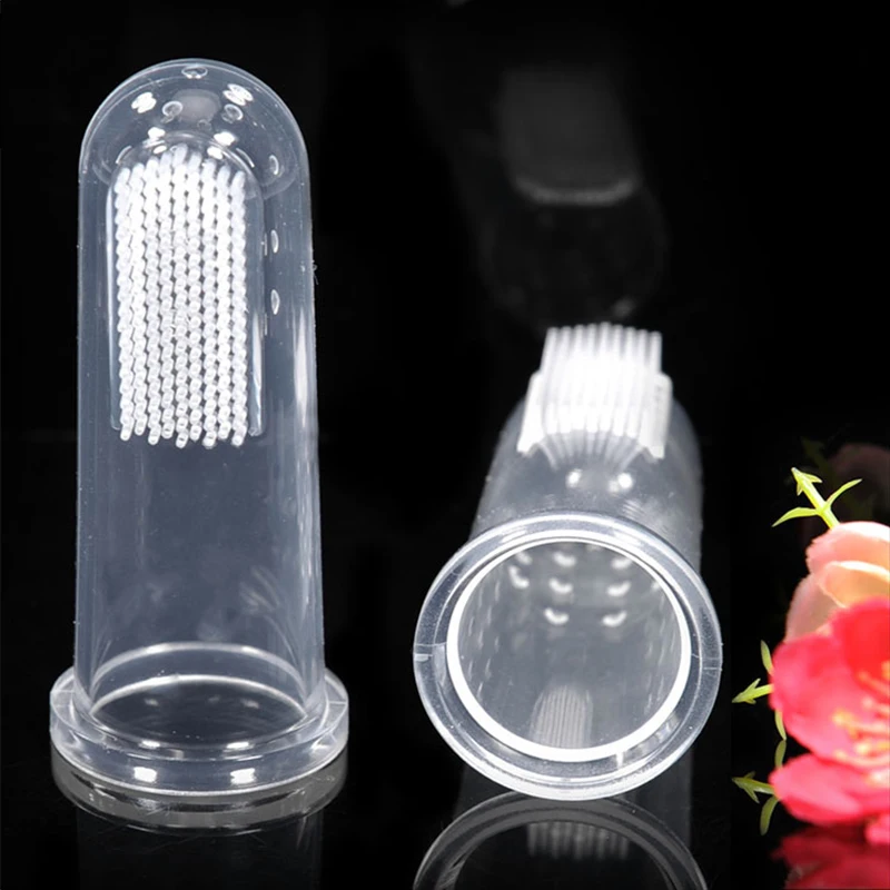 Cepillo de dientes de Gel de sílice súper suave para perros, juego de cepillos para dedos para mascotas, para limpiar el sarro, mal aliento, accesorios de limpieza para gatos, suministros para mascotas - imagen 5