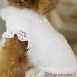 Suéter de invierno con cuello de piel para perros mini