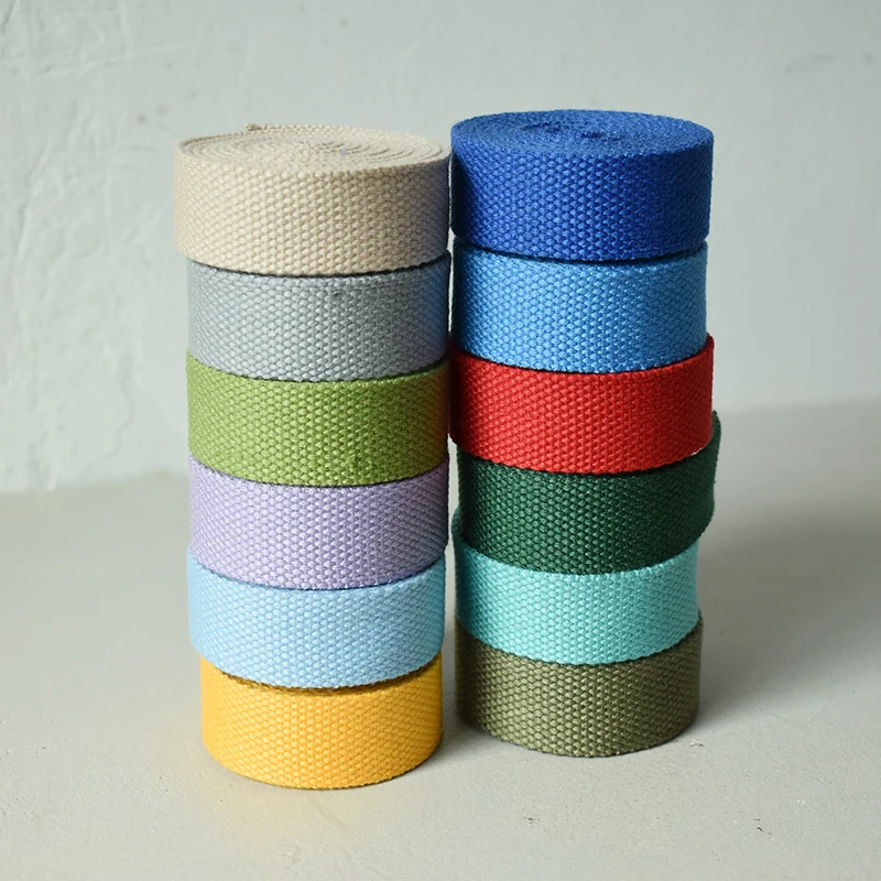 Cinta de algodón de 1 yarda de ancho y 20mm en muchos colores, cinta de correas estampada, correa para cinturón de equipaje, cuerda para perro, Collar para mascota, bolsa de arnés - imagen 5