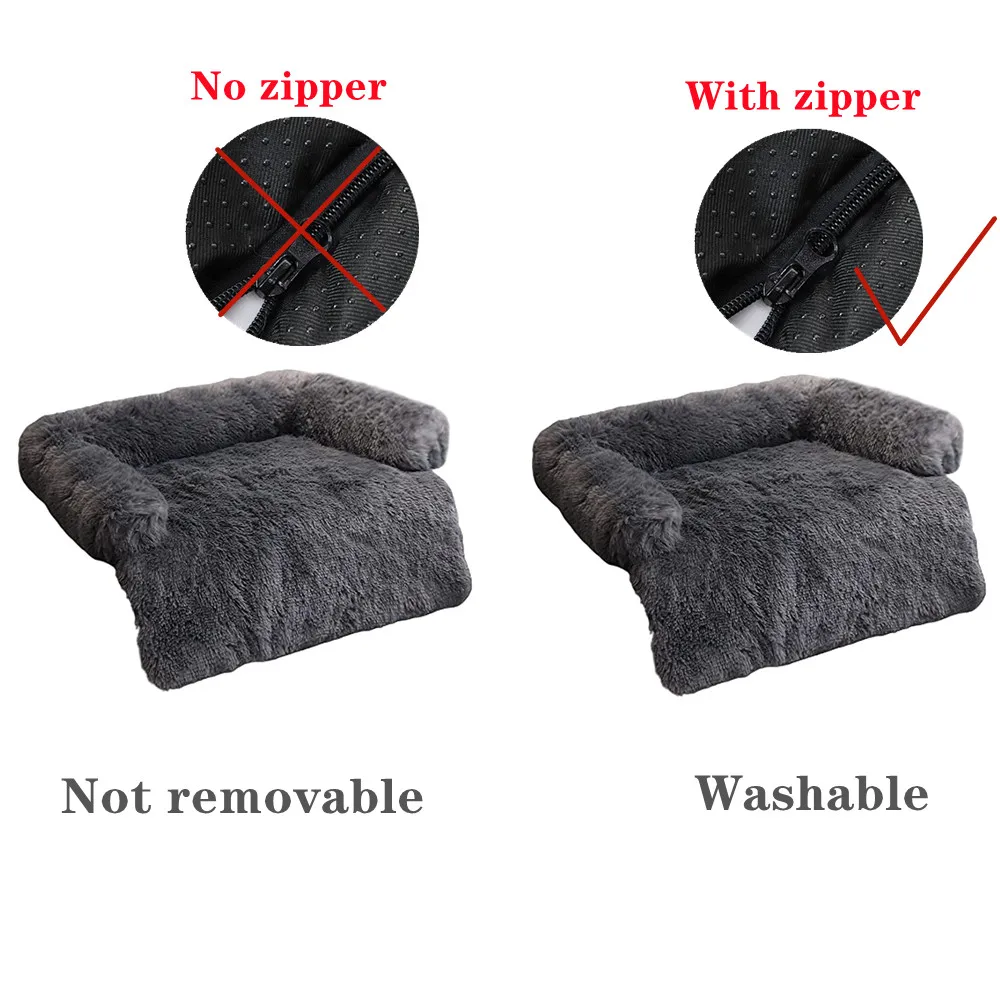 Alfombrillas cálidas para cama de perros y gatos, estera de sofá de felpa lujosa para casa de mascotas, manta lavable, funda de sofá perfecta para caja de perros o coche - imagen 5