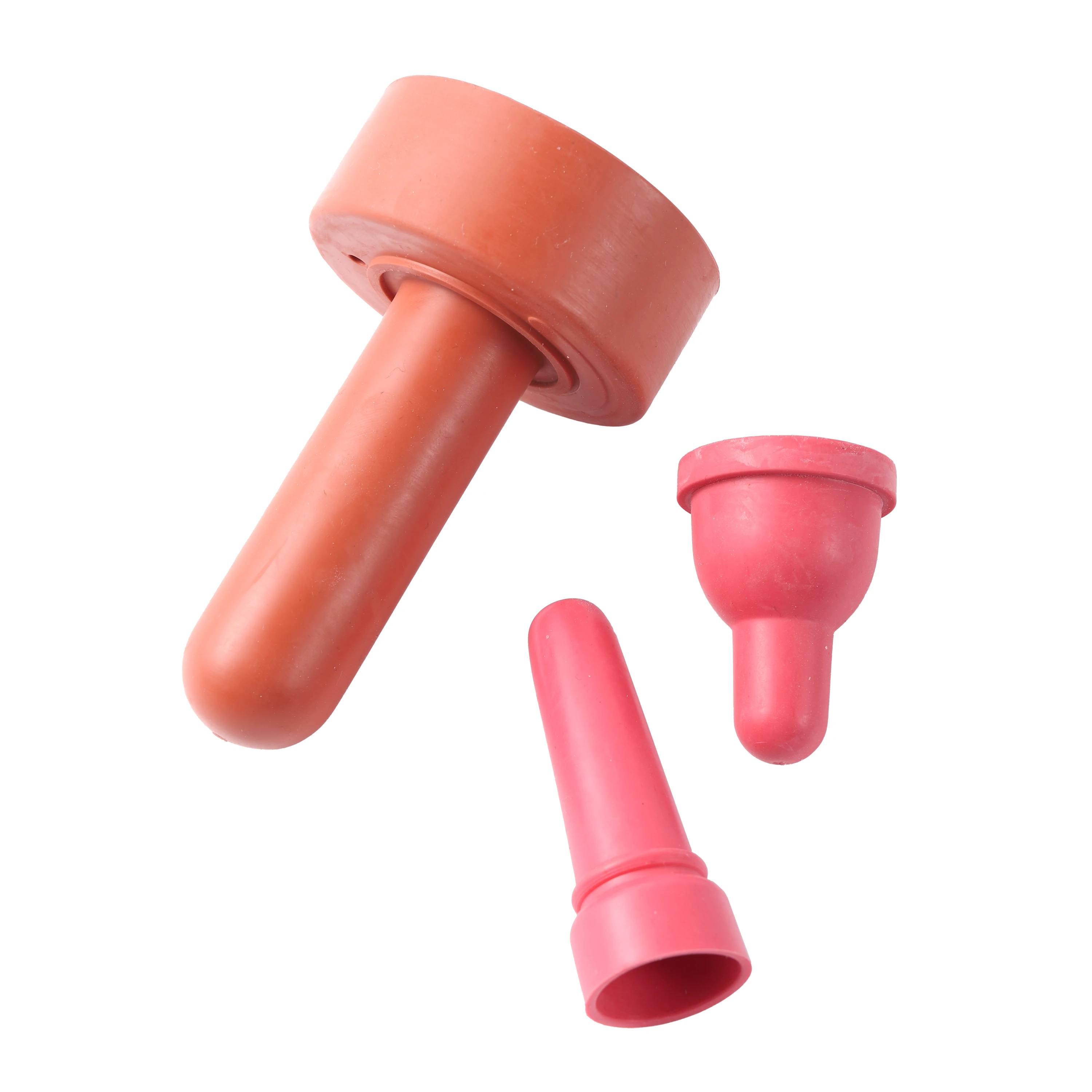 Chupete de becerro de goma de grado alimenticio Natural, botella de leche de Becerro, tetina de bebida, suministros de alimentación de animales de granja, 1 Pc - imagen 3