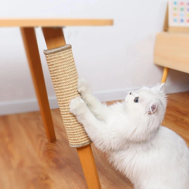 Rascador para gatos, alfombrilla de Sisal Natural, garras de molienda, juguete, silla, mesa, sofá, Protector de muebles, accesorios para gatos resistentes al desgaste - imagen 4