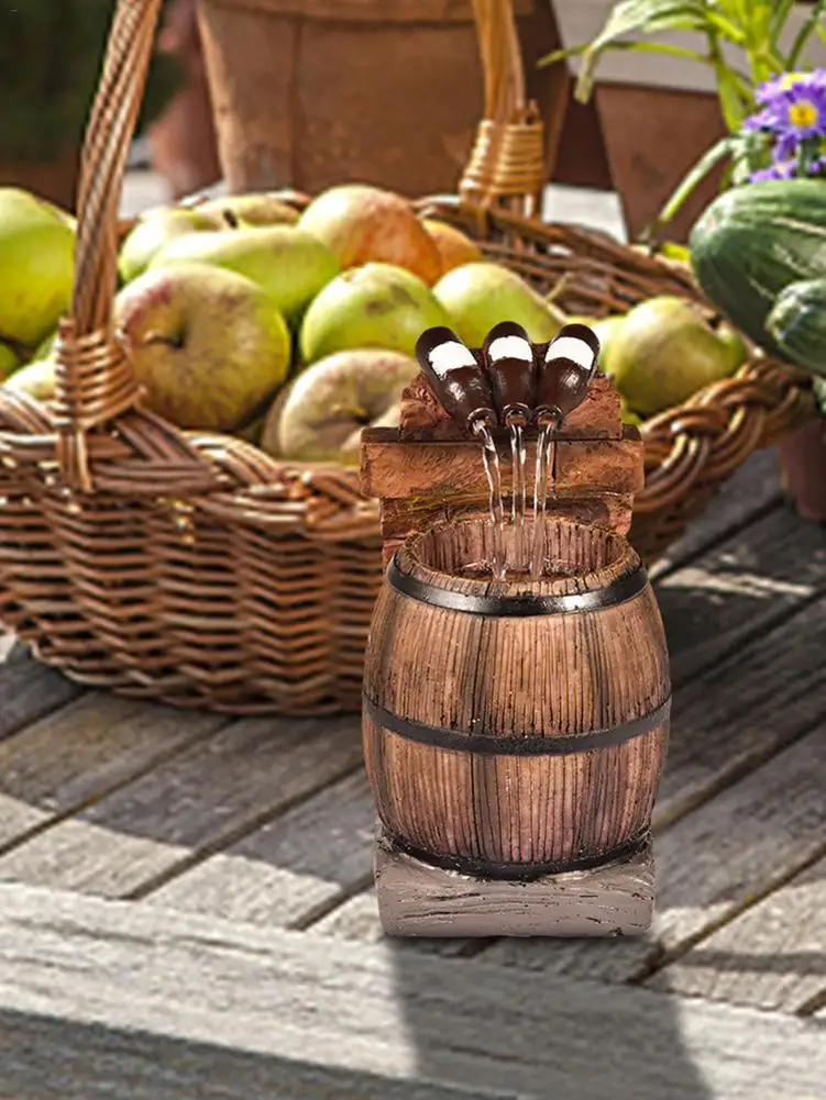 Fuente de resina para exteriores, estatua de decoración de agua autocirculante, humidificador de pulverización de escritorio para oficina y hogar, venta al por mayor - imagen 5