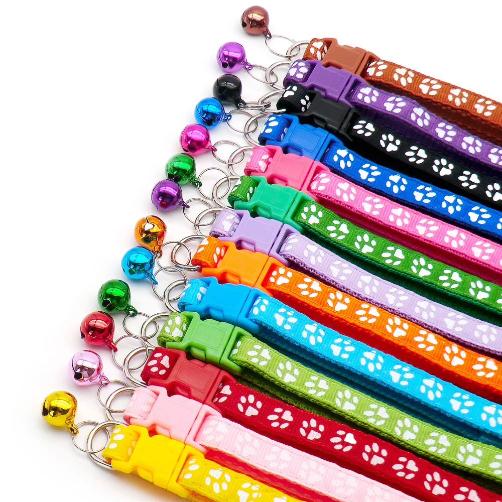 Collar de perro y gato con campana, cadena para mascotas, decoración de placa, venta al por mayor, 24 unidades - imagen 3