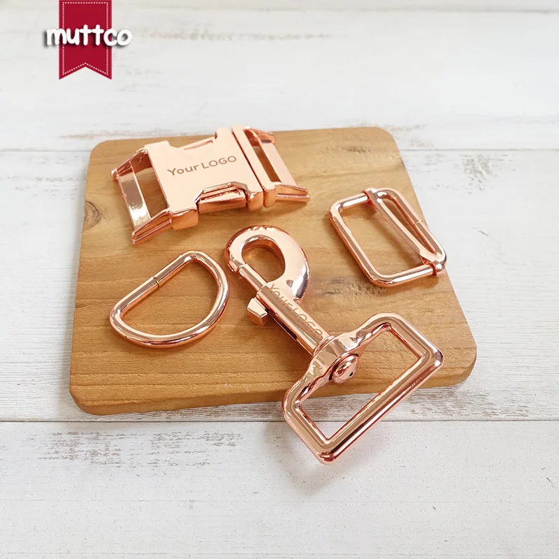 50 juegos por lote (hebilla de metal + hebilla de ajuste + anillo D + cierre de perro de metal) 15,20,25,30mm accesorio diy 4 colores, ofrecemos grabado láser