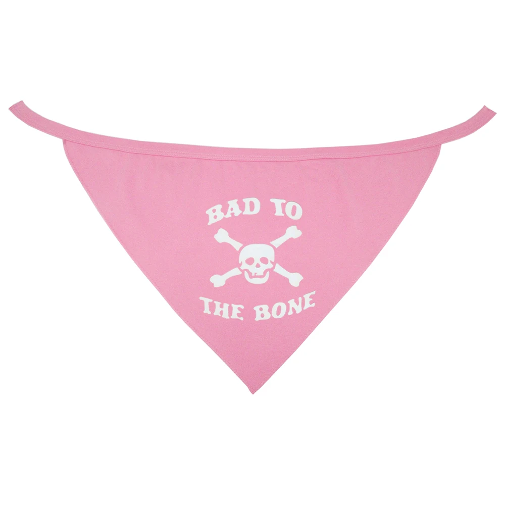 BAD TO THE BONE-Pañuelo ajustable para el cuello para perro, pañuelo para mascotas, bonito pañuelo para cachorro, perro, gato, Baberos para mascotas - imagen 4