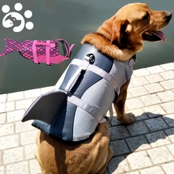 Chaleco salvavidas para perros con arnés - flotador seguro de verano