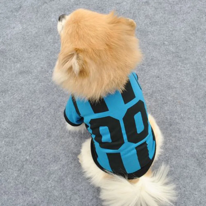 Camiseta de verano para perros, ropa deportiva transpirable, Camiseta de algodón para baloncesto y fútbol - imagen 4