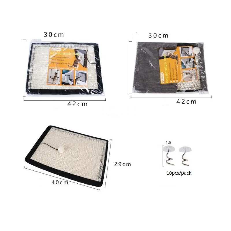 Estera para rascar gatos, protección de Sisal Natural para muebles, almohadilla protectora para silla, tablero para rascar árboles y gatos - imagen 5