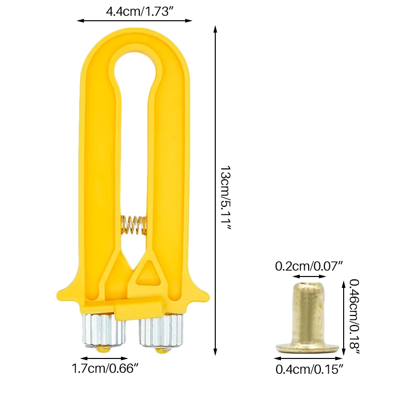 1 Uds tensor de marco y 1100 Uds caja de ojos de cobre agujero de roscado herramientas combinadas de apicultura suministros de equipos de apicultura - imagen 2