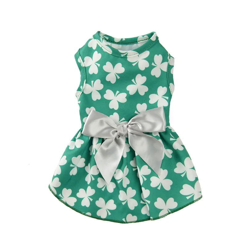 Ropa con estampado de 6 colores para Gato, falda con lazo, vestido de gatito de Navidad y Halloween, disfraz para gatos, ropa para cachorros, ropa para gatos - imagen 3