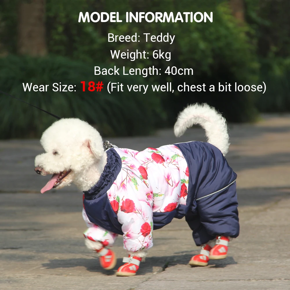 Traje de nieve de invierno para perros y niñas, chaquetas de invierno impermeables a prueba de viento para perros, forro polar grueso suave, ropa de invierno para perros, monos - imagen 5