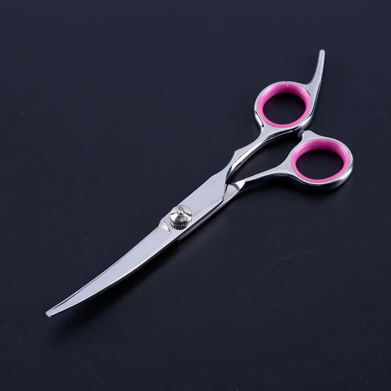Tijeras de acero inoxidable para mascotas, tijeras curvadas de arriba abajo, con borde afilado, para cortar el pelo de gato, Kit de herramientas de peluquero - imagen 4