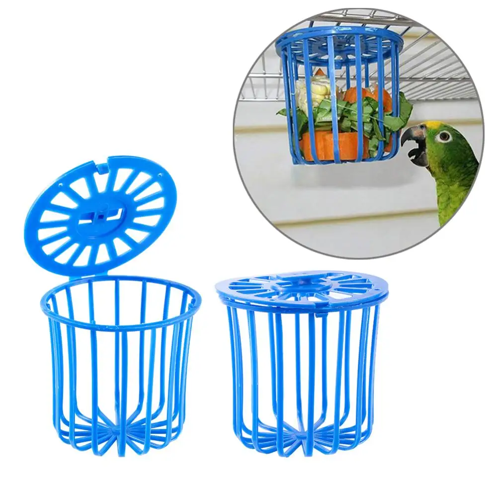 Cesta alimentadora de loros, soporte para percha de frutas y verduras, suministros para aves, contenedor de frutas y verduras, suministros de alimentación para mascotas, 5 uds. - imagen 4