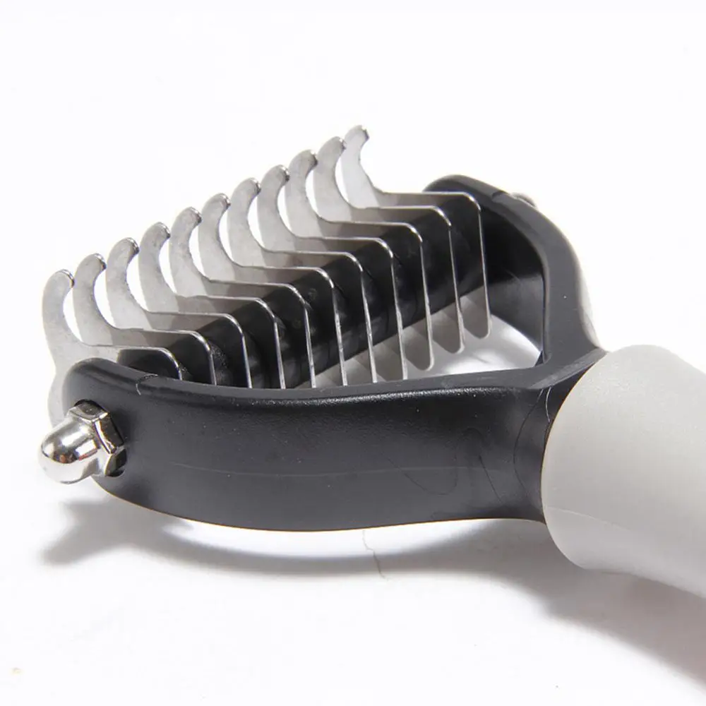 Peines de limpieza para mascotas, cepillo profesional para el cuidado de perros, rastrillo para quitar capa inferior, herramientas de cepillado - imagen 4