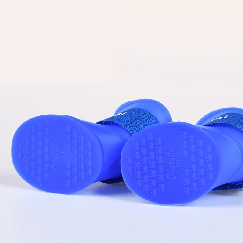 Zapatos de lluvia impermeables de verano para perros pequeños Meidum, botas para caminar, correr, cachorros, accesorios Shih Tzu, suministros para exteriores - imagen 4