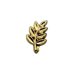 Alfiler de solapa Masonic dorado broche hojas mariposa