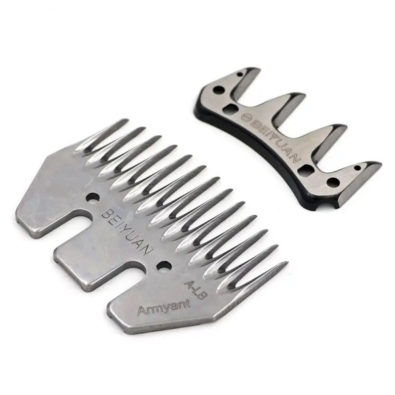 Tijeras para ovejas/cabras, cortador de peine convexo, cortadora de 9/13 dientes, hoja recta/curva para cortadora de ovejas, tijeras - imagen 4