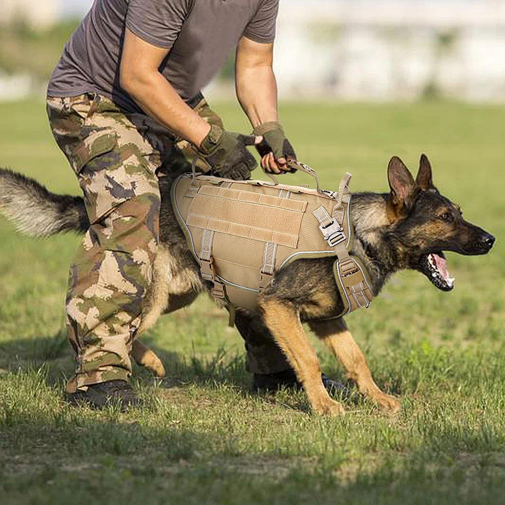 Arnés Táctico Perros Molle - Chaleco Entrenamiento Militar - imagen 5