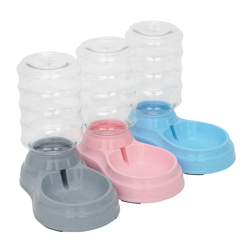 HOOPET-alimentador automático de agua para mascotas, dispensador de comida portátil, dispensador de agua potable para perros y gatos, suministros para mascotas, tazón - imagen 2