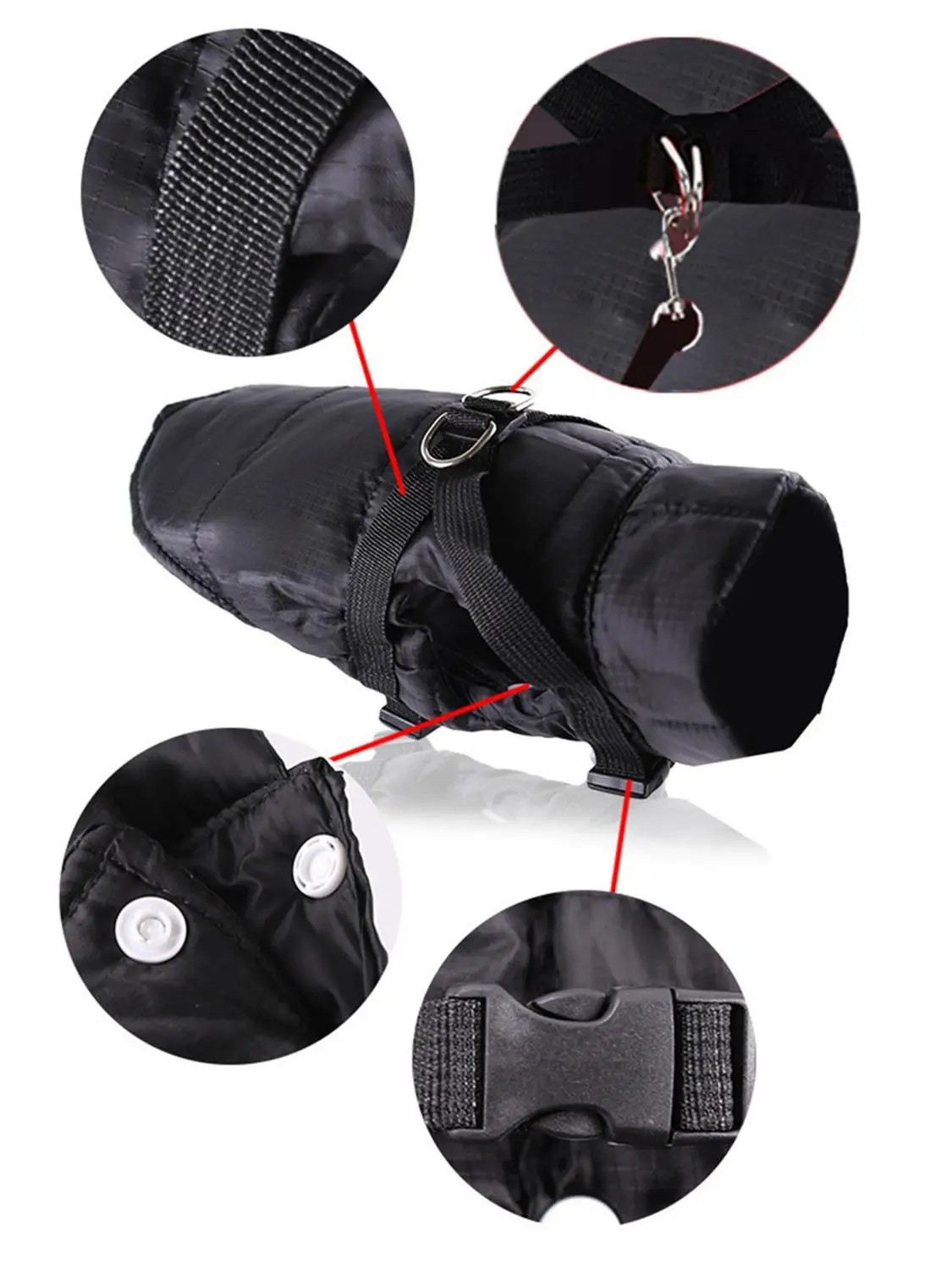 Waterproof Winter Pet Dog Clothes Warm Cotton Puppy Pet Coat Jacket For Small Medium Dogs Chihuahua Yorkie Pug Jumpsuit Clothing - imagen 2