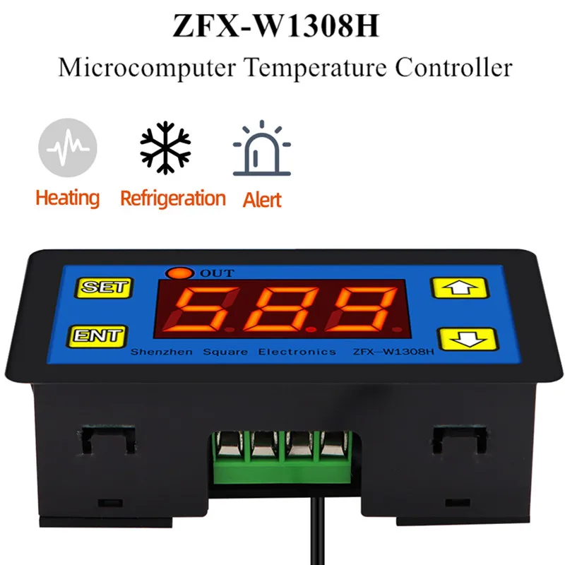 Termostato digital del controlador de temperatura del microordenador ZFX-W1308H -55~120 ℃ Controlador de tiempo inteligente Control electrónico de temperatura - imagen 2