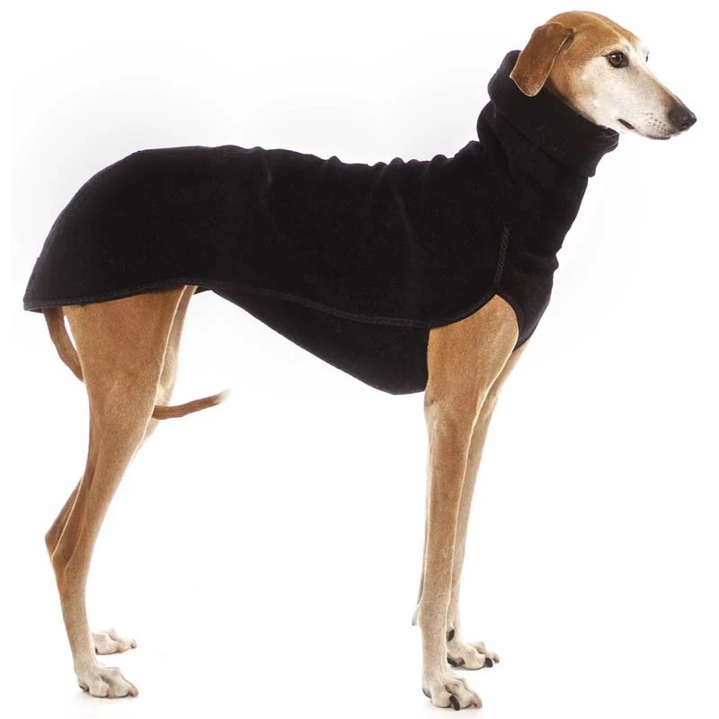 Suéteres elásticos para perros, chaqueta de invierno de cuello alto, traje de cazador de Galgo, abrigo suave, ropa para perros medianos y grandes, talla S-5XL - imagen 2