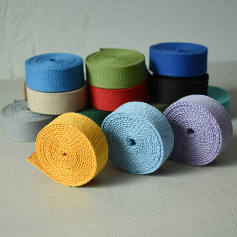 Cinta de algodón de 1 yarda de ancho y 20mm en muchos colores, cinta de correas estampada, correa para cinturón de equipaje, cuerda para perro, Collar para mascota, bolsa de arnés - imagen 4