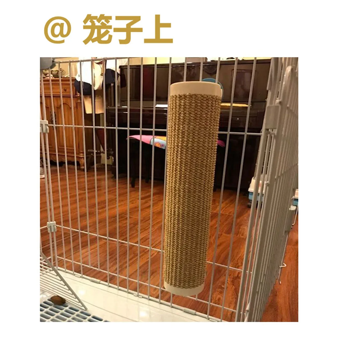 Poste de rascado de Sisal para gatos, marco de escalada para gatos, tablero de rascado para gatos, jaula colgante, ventosa de vidrio - imagen 3