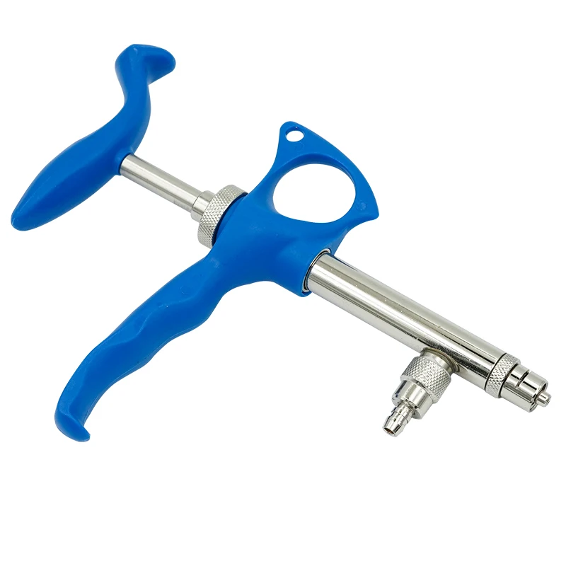 Jeringa de vacuna continua veterinaria de 0,75 ml/1 ml/2 ml, precisión ajustable, inyección de vacunas, herramientas para aves de corral, pollo y ganado - imagen 4