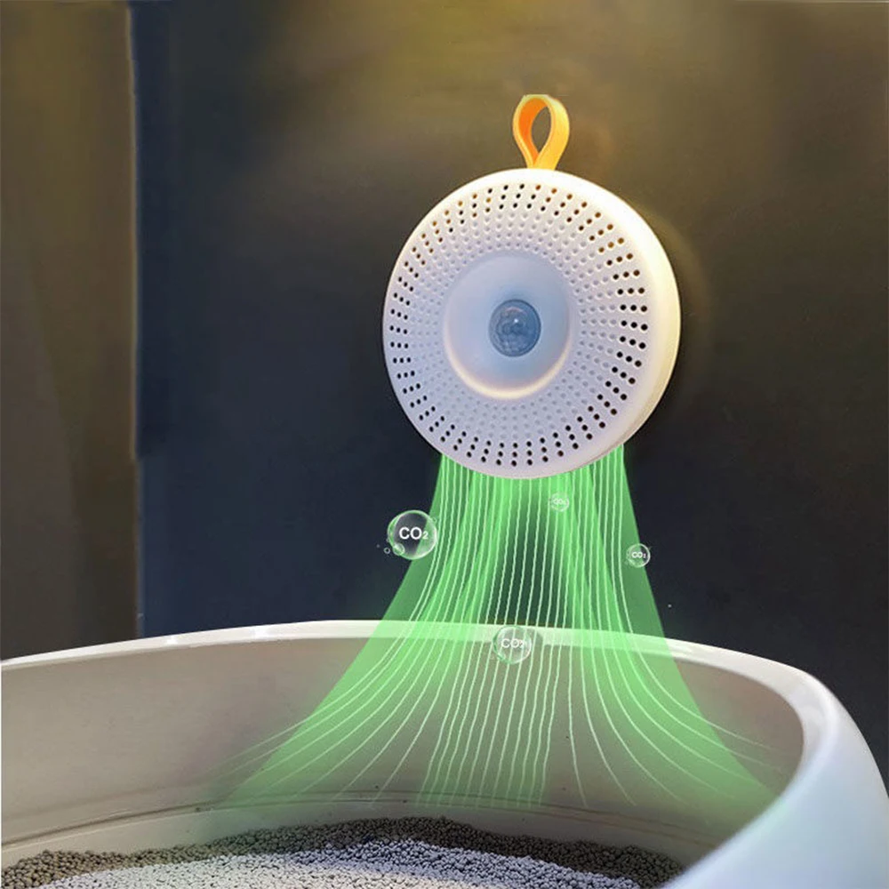 Eliminador inteligente de olores para mascotas, para caja de arena, purificador de aire automático, desodorante alimentado por USB para el hogar, inodoro interior para perros y gatos - imagen 2