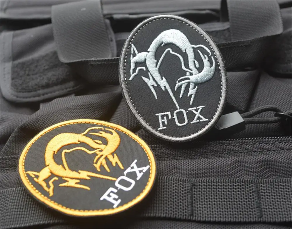 Parche bordado de FOX HOUND, militar de la Fuerza Especial pegatina, calcomanía en forma de Sheild, parches tácticos del ejército - imagen 3