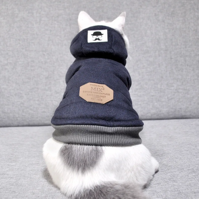 Abrigo de algodón suave para gatos, ropa cálida de invierno para Mascotas, disfraz para Mascotas - imagen 4