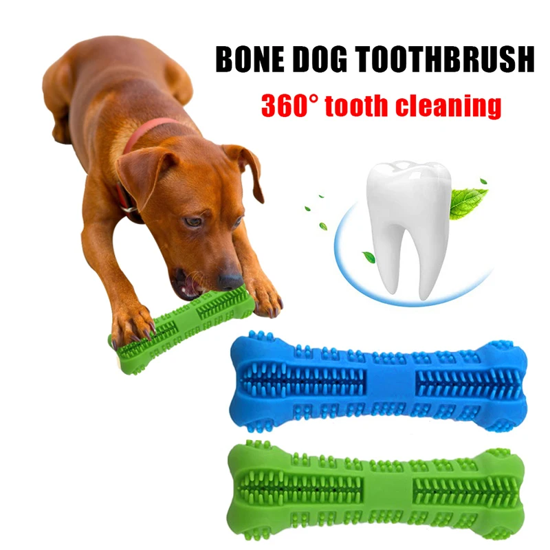 Cepillos de dientes para perros, juguete para masticar, palo de goma suave, Limpieza de dientes, masaje de puntos, pasta de dientes para perros pequeños, cepillo de dientes para mascotas